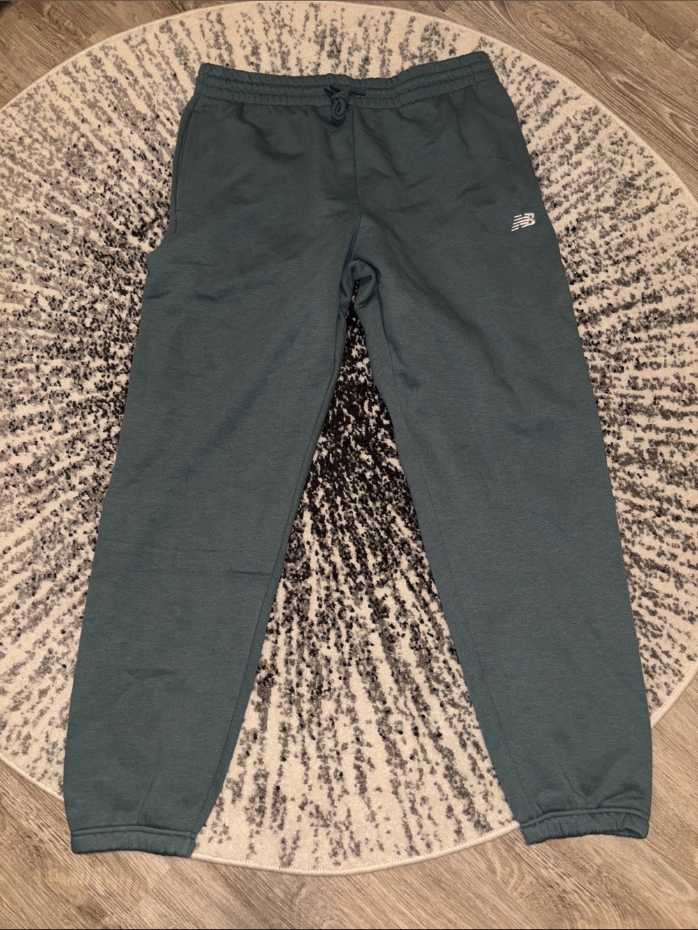Teal New Balance sports fleece joggers
